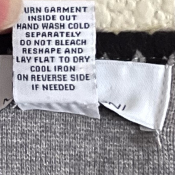 Magaschoni Gray OpenFront Long Cardigan‎ Sweater Duster BlackTrim L Measurements - Picture 5 of 5